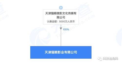 猫眼在天津成立影业公司,注册资本5000万元